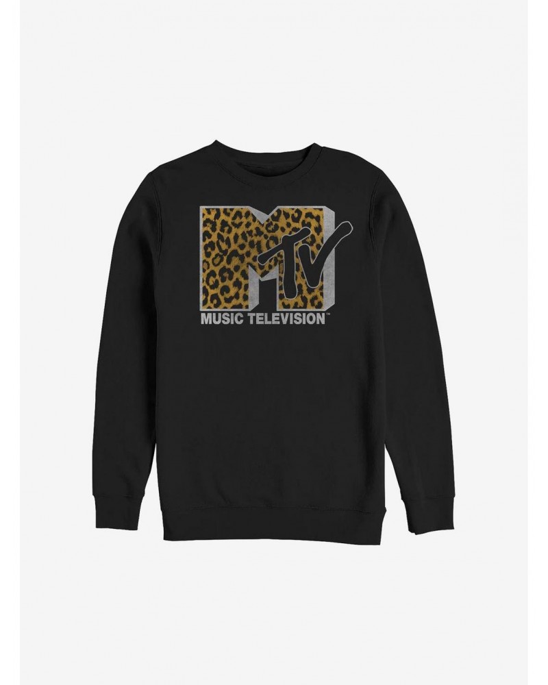 MTV Cheeta Logo Crew Sweatshirt $11.22 Sweatshirts