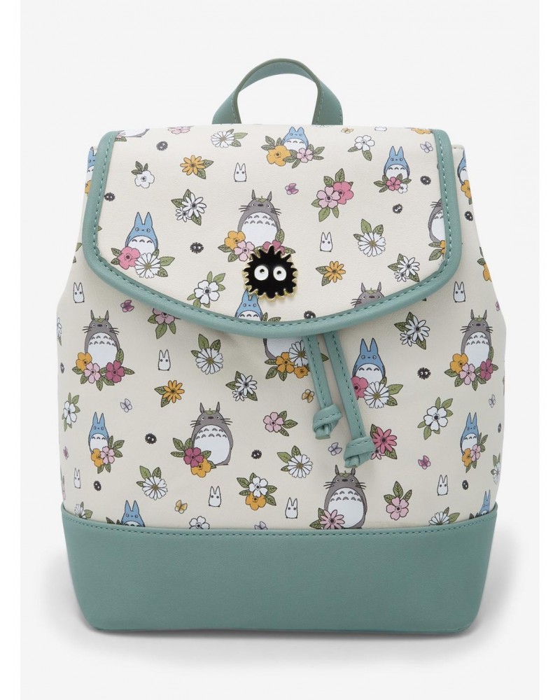 Studio Ghibli My Neighbor Totoro Floral Slouch Mini Backpack $19.76 Backpacks