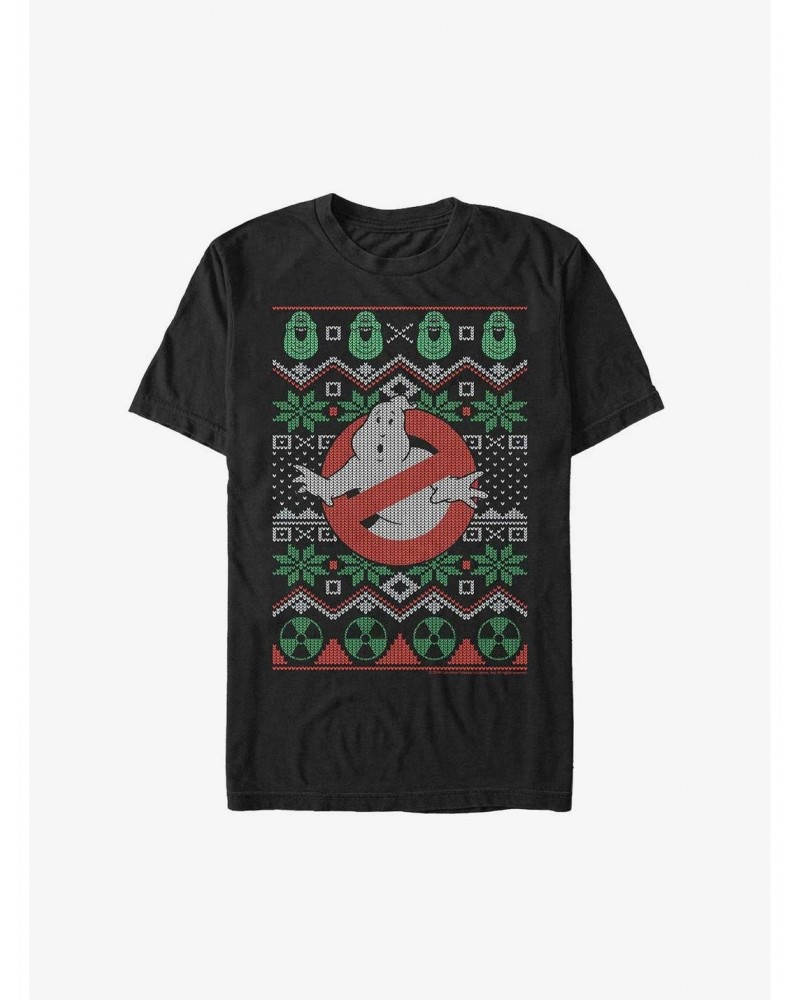 Ghostbusters Logo Ugly Christmas Extra Soft T-Shirt $9.57 T-Shirts