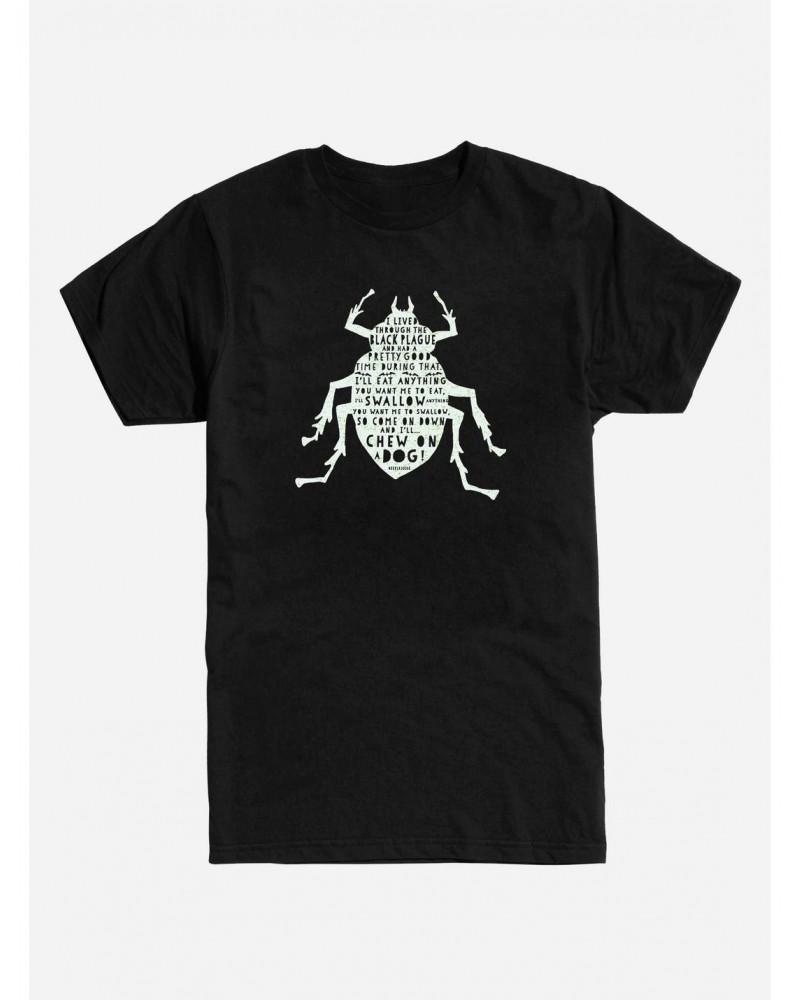 Beetlejuice Beetle Black T-Shirt $8.99 T-Shirts