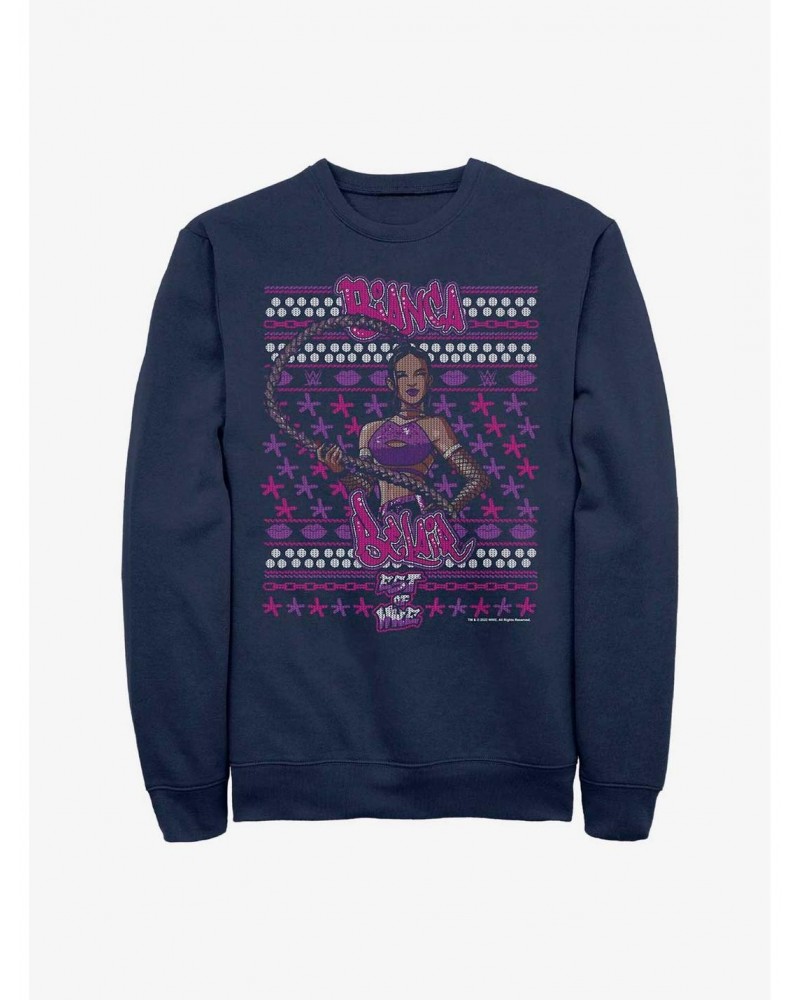 WWE Bianca Belair Ugly Christmas Sweatshirt $9.74 Sweatshirts