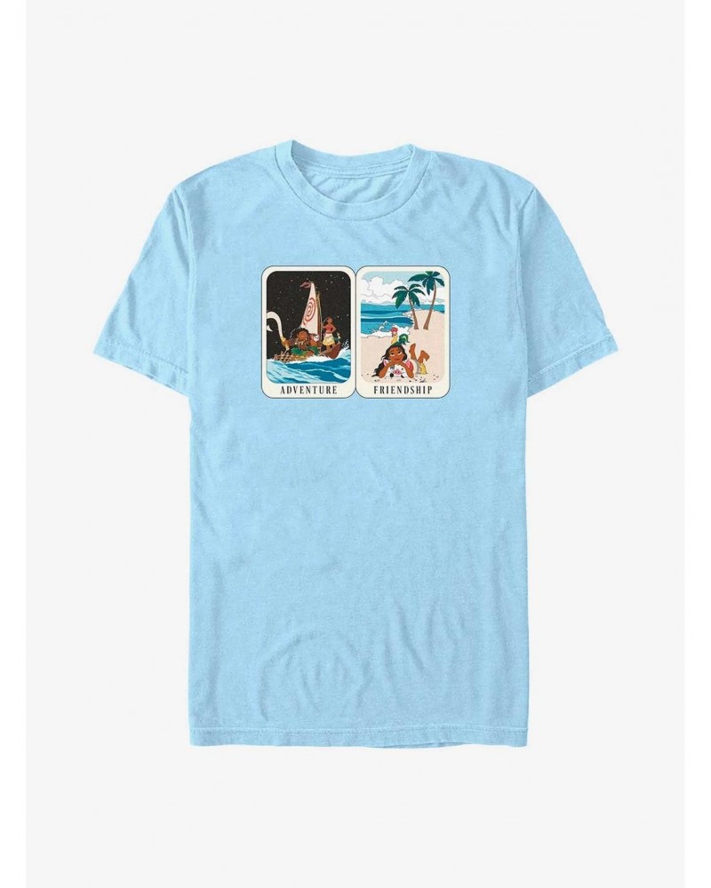 Disney Moana Adventure & Friendship Tarot Card T-Shirt $8.22 T-Shirts