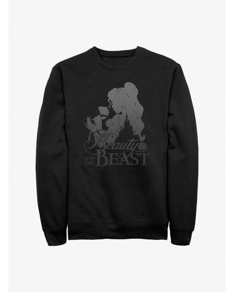 Disney Beauty and the Beast Silhouette Sweatshirt $14.17 Sweatshirts