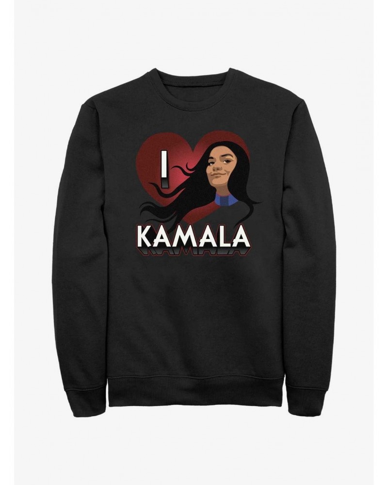 Marvel Ms. Marvel I Heart Kamala Sweatshirt $9.45 Sweatshirts