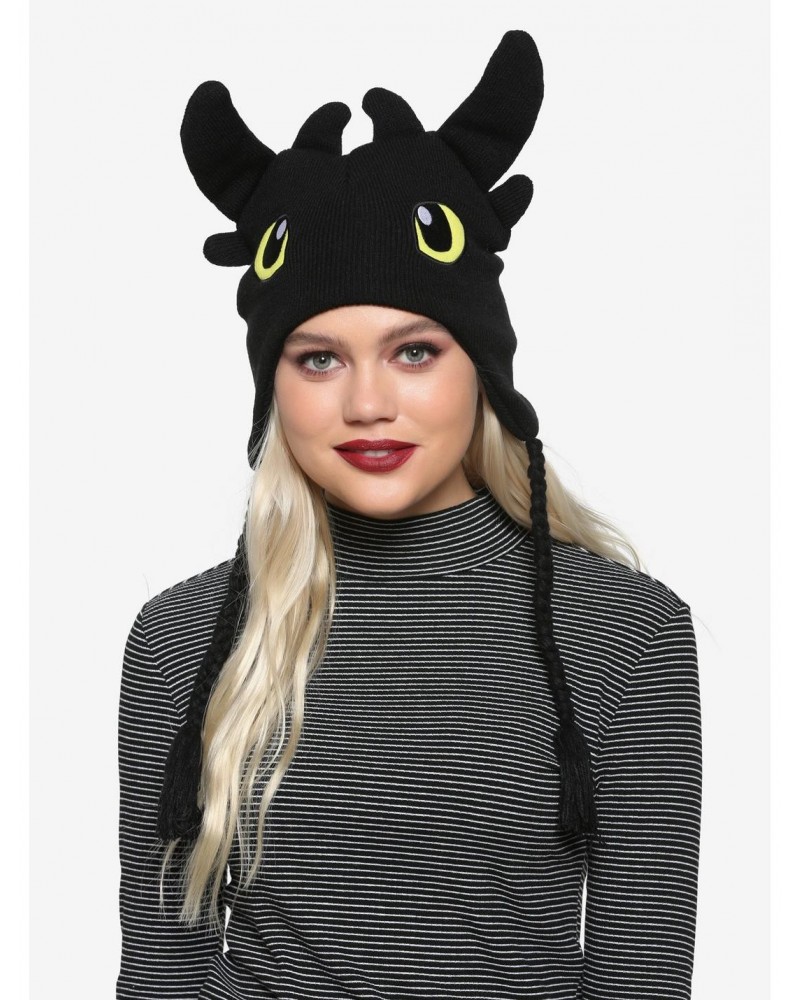 How To Train Your Dragon Toothless Tassel Beanie $8.96 Beanies
