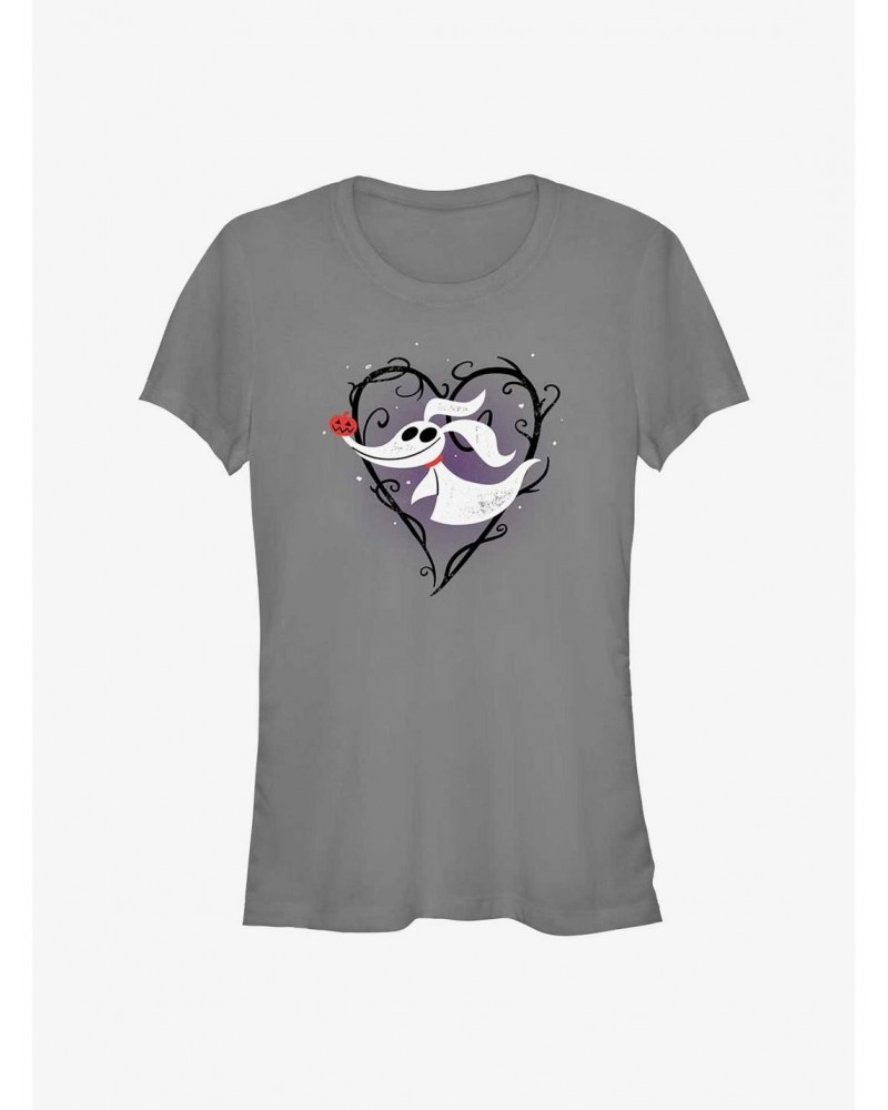 Disney The Nightmare Before Christmas Zero Heart Girls T-Shirt $6.18 T-Shirts
