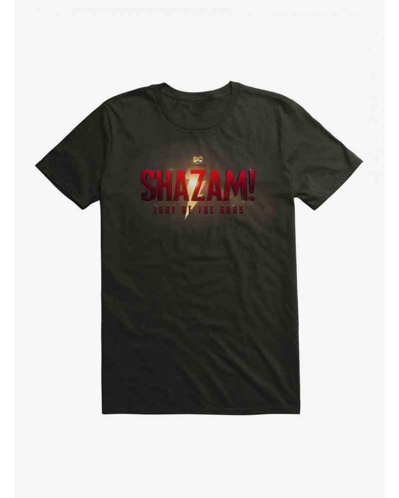 DC Comics Shazam!: Fury Of The Gods Logo T-Shirt $9.37 T-Shirts