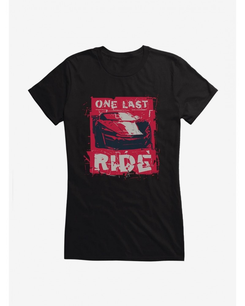 Fast & Furious One Last Ride Shatter Girls T-Shirt $8.17 T-Shirts