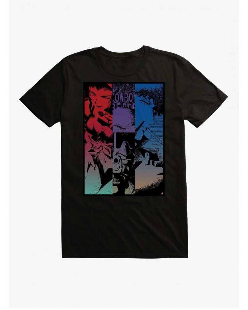 Cowboy Bebop Character Panels T-Shirt $9.08 T-Shirts