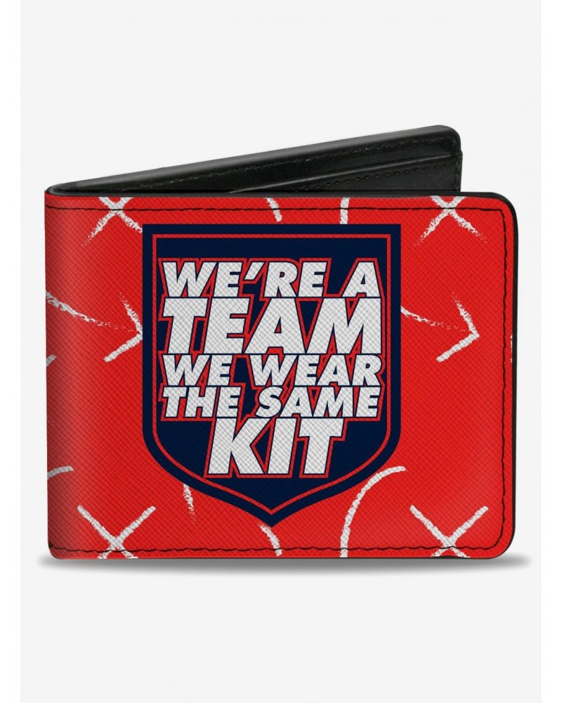 Ted Lasso Were A Team We Wear The Same Kit Quote Bifold Wallet $6.69 Wallets
